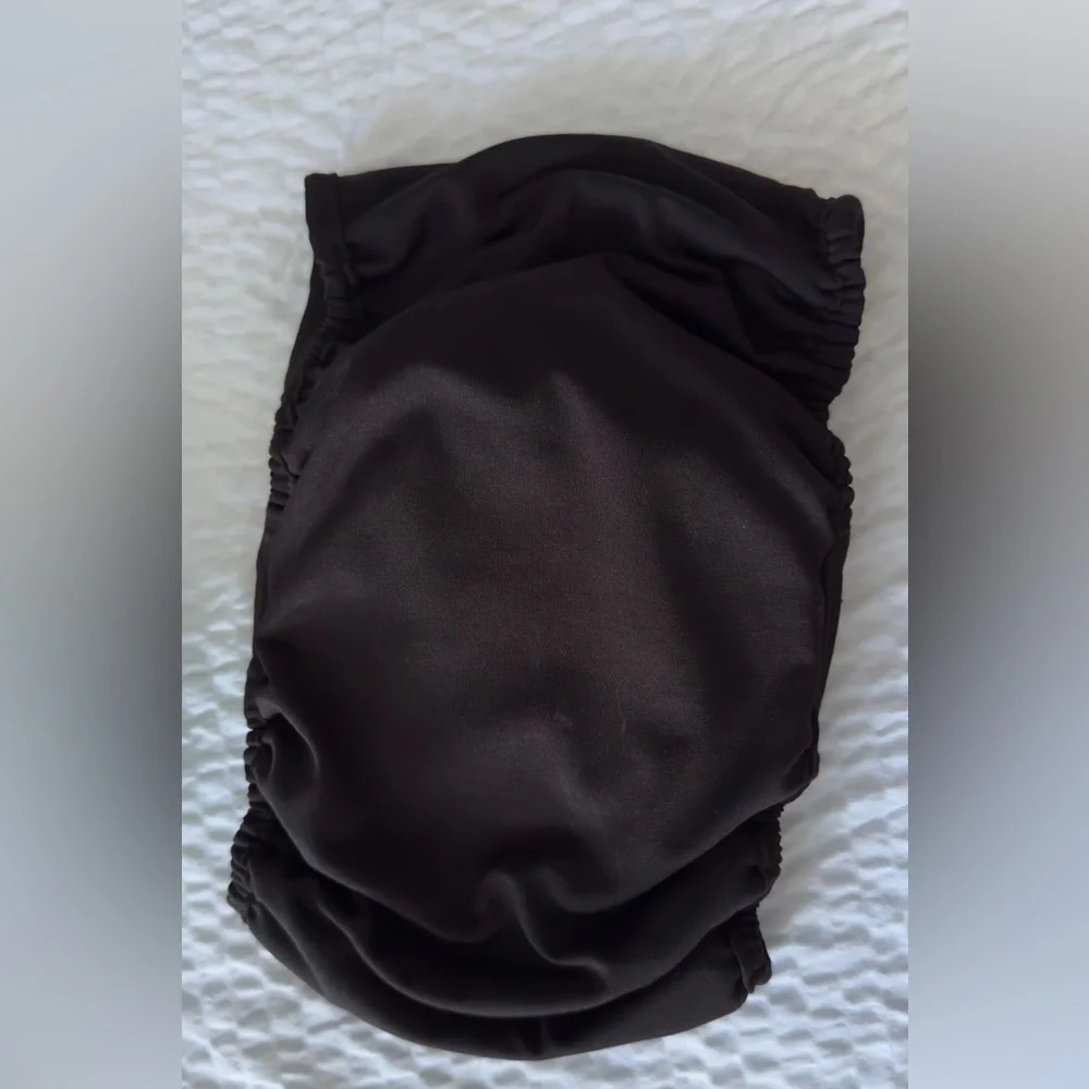 SOPHRESH Washable Male Medium Dog Diaper Wrap Leak Guard Pants in Black
